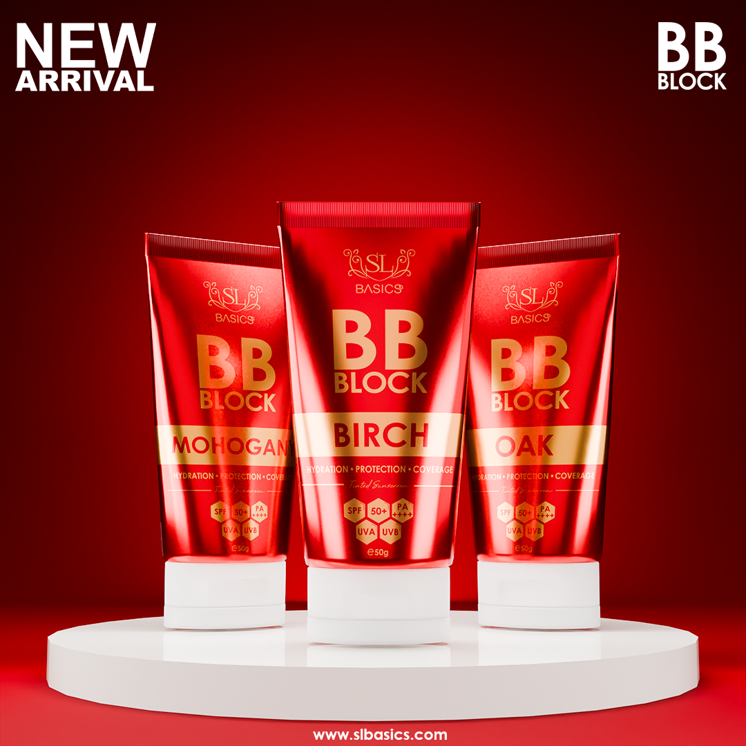 SL Basics BB Block – Tinted Sunblock (Red variant) 🌞