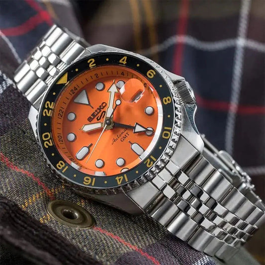 Seiko 5 Sports GMT "Mikan Orange" SKX Re-Interpretation Men's Automatic Watch – SSK005
