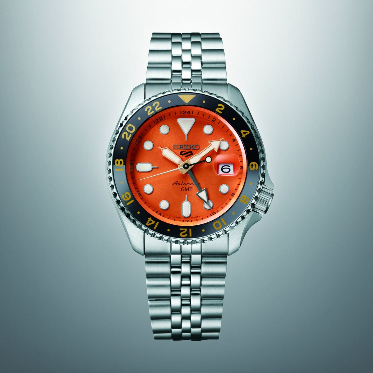 Seiko 5 Sports GMT "Mikan Orange" SKX Re-Interpretation Men's Automatic Watch – SSK005