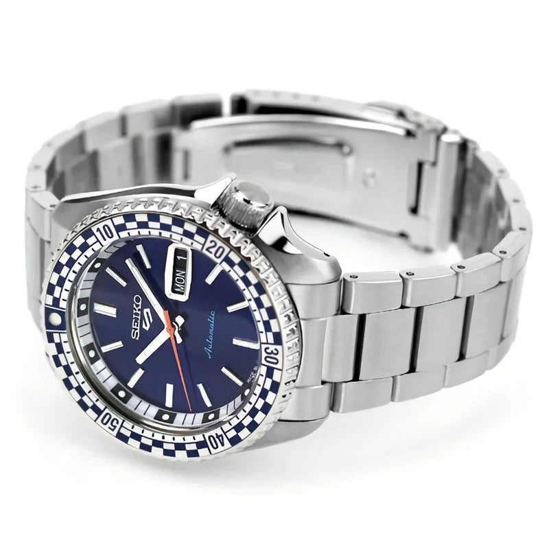 Seiko 5 Sports Men's Automatic “5KX” Silver Dial Stainless‑Steel Watch – 42.5 mm SRPE71/ SRPA59K1 (Silver Dial Edition)