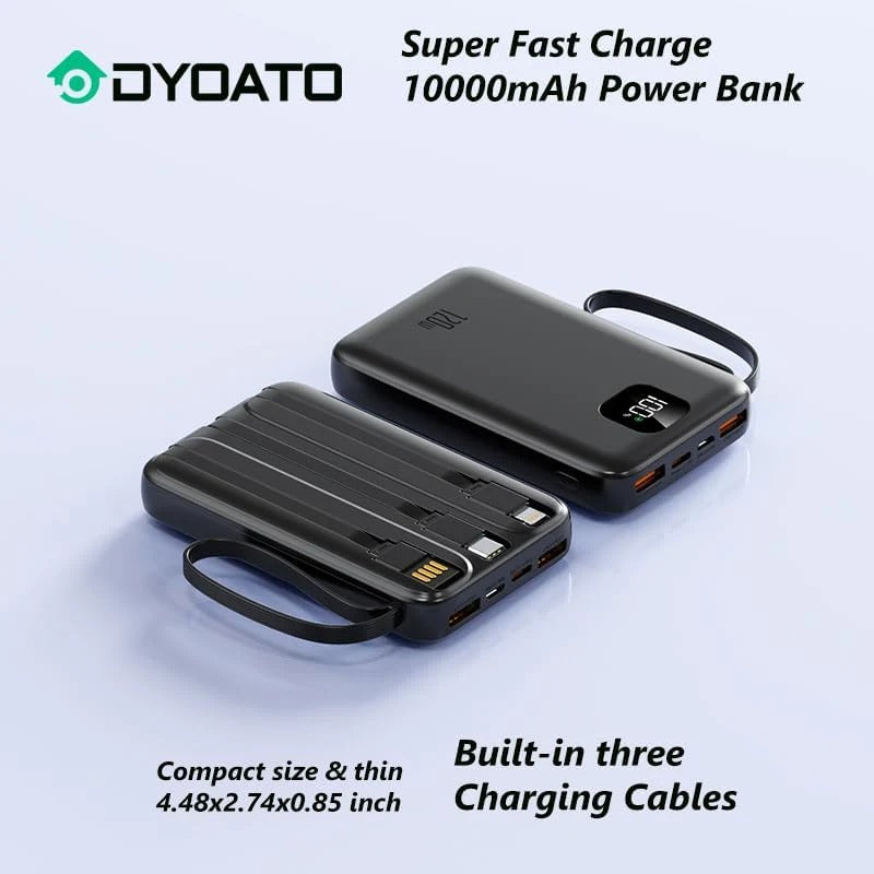 20,000 mAh Fast Charging Power Bank – High-Capacity Portable Charger for Smartphones, Tablets, & More