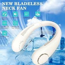 Portable Neck Fan – Bladeless, Wireless & Rechargeable USB Mini Fan for Hands-Free Cooling