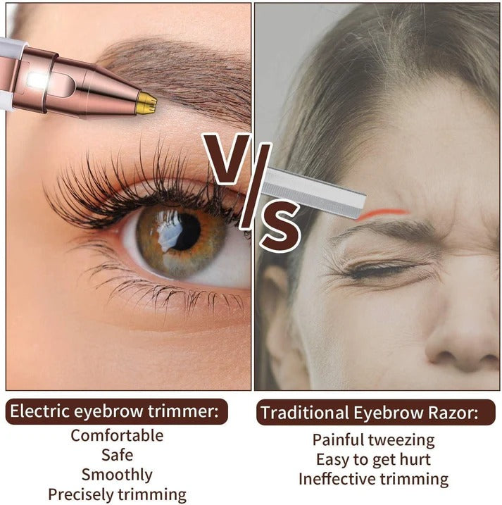 2-in-1 LED Precision Trimmer – Tool for Face & Eyebrows {30% Off Spacial }