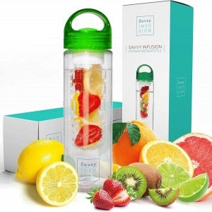 Acrylic Infusing Water Bottle - 700ml Portable Plastic Infuser Bottle for Flavorful Hydration